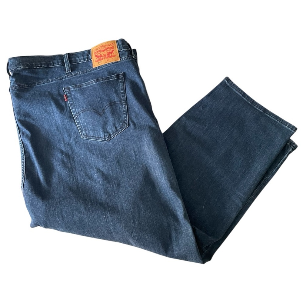 Levi's 541 Men's Blue Regular Fit Jeans Size 60 X 29 Denim Zipper